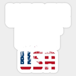 Upper Left USA Sticker